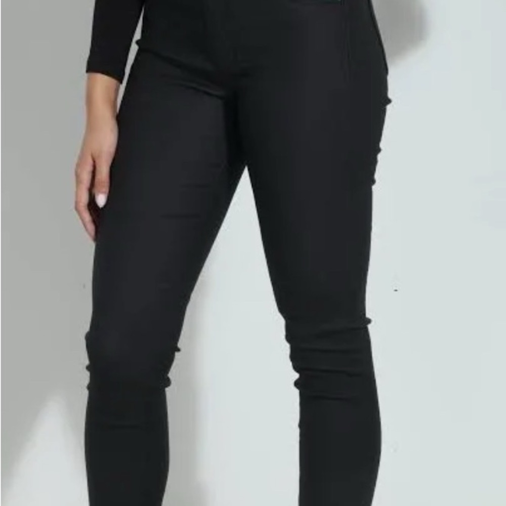Tractr Black Coated Skinny Jeans